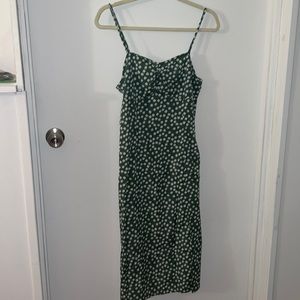 Shein green floral dress
